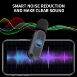 2 Pack Professional Wireless Lavalier Microphone for iPhone iPad Android with Charging Case Noise Reduction Plug-Play Clip on Lapel Mic for Video Recording Vlogging, YouTube, Interview, Live Streaming - Image 6