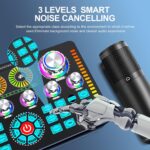 Podcast Equipment Bundle,Audio Interface and XLR Condenser Microphone, Studio Equipment with 48V Phantom Power, Bluetooth for Podcast, Streaming, Voice Over, Singing, PC, Smartphone - Image 6