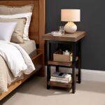 Pomona 3-Tier Solid Wood End Table with Storage Shelves – Rustic Industrial Space-Saving Side Table or Nightstand for Living Room, Bedroom, or Entryway by Alaterre Furniture - Image 6