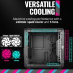 Cooler Master MasterBox Q300L Micro-ATX Tower with Magnetic Design Dust Filter, Transparent Acrylic Side Panel, Adjustable I/O & Fully Ventilated Airflow, Black (MCB-Q300L-KANN-S00) - Image 5