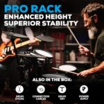 Alesis Nitro Pro Electric Drum Set with Dual Zone Quiet Mesh Pads, 500+ Authentic BFD Sounds, Bluetooth, Drumeo, USB MIDI, Double Kick Compatible - Image 7