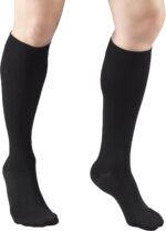 Truform 20-30 mmHg Compression Stockings for Men and Women, Knee High Length, Closed Toe, Black, X-Large (8865BL-XL) - Image 3