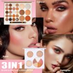 All in One Makeup Kit, Makeup Kit for Women Full Kit, Make Up Gift Set for Women, Makeup Essential Bundle Includes Foundation Eyeshadow Palette Concealer Lipstick Eyeliner Mascara Cosmetic Brush Set - Image 9