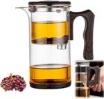 Enchanti Tea Pot - 750ml/25.4oz Magic Witchcraft Enchanted Glass Teapot with Strainer Loose Leaf Tea Innovative Water Separation Magnetic Teapot,Borosilicate Glass Tea Infuser Elegant Gift Packaging - Image 2