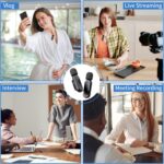 2 Pack Professional Wireless Lavalier Microphone for iPhone iPad Android with Charging Case Noise Reduction Plug-Play Clip on Lapel Mic for Video Recording Vlogging, YouTube, Interview, Live Streaming - Image 8