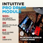 Alesis Nitro Pro Electric Drum Set with Dual Zone Quiet Mesh Pads, 500+ Authentic BFD Sounds, Bluetooth, Drumeo, USB MIDI, Double Kick Compatible - Image 4