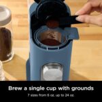 Ninja Pods & Grounds Single-Serve Coffee Maker, K-Cup Pod Compatible, 56-oz. Reservoir, 6-oz. Cup to 24-oz. Travel Mug Brew Sizes, Iced Coffee Maker, Blue, PB041BL - Image 4