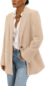 PRETTYGARDEN Women's Winter Corduroy Blazers Jackets Dressy Casual Ribbed Long Sleeve Lapel Fashion Work Business Outerwear - Image 2