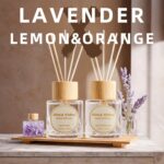 Reed Diffuser Set, Binca Vidou Lavender Orange & Lemon Natural Scent Oil Diffusers with Sticks for Home Office Bathroom Aromatherapy Decor 1.69oz x 2 - Image 8