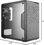Cooler Master MasterBox Q300L Micro-ATX Tower with Magnetic Design Dust Filter, Transparent Acrylic Side Panel, Adjustable I/O & Fully Ventilated Airflow, Black (MCB-Q300L-KANN-S00) - Image 17