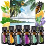 Essential Oils Set - 4 Oils & 2 Blends, Top 6 Oils for Diffusers for Home, Relief, Serenity Dream Oil Blend Aromatherapy, Peppermint, Orange, Lavender, Eucalyptus Essential Oils - Image 6