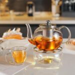 CNGLASS 600ml Glass Teapot with Removable Infuser,Clear Tea Kettle Stovetop Safe,Blooming and Loose Leaf Tea Maker - Image 8