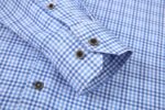 Alex Vando Mens Button Down Shirts Wrinkle Free 4-Way Stretch Print Business Casual Shirt - Image 6