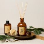 Craft & Kin Lily & Jasmine Diffuser Reed Diffuser | All Natural Essential Oil & 8 Rattan Scent Sticks | Reed Diffusers for Home, Bathroom | Long Lasting Home Fragrance in Amber Glass, 5.75oz - Image 4