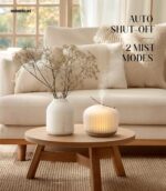 mimicat Quiet Aromatherapy Diffuser Glass: 230ML Ultrasonic Cool Mist Scent for Home with Night Light - Aesthetic for Women Girls - Image 4