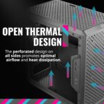 Cooler Master MasterBox Q300L Micro-ATX Tower with Magnetic Design Dust Filter, Transparent Acrylic Side Panel, Adjustable I/O & Fully Ventilated Airflow, Black (MCB-Q300L-KANN-S00) - Image 8