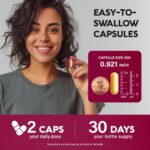 Vitamin B Complex for Men & Women - Riboflavin B2, B12, B1, B3, B5, B6, B7, B8, B9 | Vitamin C, Choline, Inositol - B-Complex Supplement - Energy, Brain & Heart Support - Made in USA, 60 Vegan Caps - Image 7