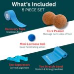 Plantar Fasciitis Relief Kit 5pc – Dr. Designed Heel Pain Relief Plantar Fasciitis Kit with 5 Healing Tools - Massage, Stretch & Strength Equipment with Video Exercises, Web App, Tracker, & eBook - Image 3