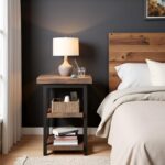 Pomona 3-Tier Solid Wood End Table with Storage Shelves – Rustic Industrial Space-Saving Side Table or Nightstand for Living Room, Bedroom, or Entryway by Alaterre Furniture - Image 8