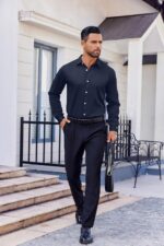 COOFANDY Mens Dress Shirt Long Sleeve Wrinkle Free Formal Shirts Business Casual Button Down Shirts - Image 4