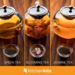 Glass Teapot Set with 4 Double Wall Teacups & Removable Stainless Steel Infuser - Microwave Dishwasher Safe Clear Blooming Loose Leaf Teas, Tea Maker Gift - Image 10