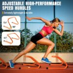 Agility Ladder, Speed Training Equipment Set, 20ft Agility Ladder, 12 Soccer Cones, 4 Hurdles, Jump Rope, Running Parachute, Basketball Football Soccer Training Equipment for Kids, Youth, Adults - Image 5