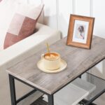 HOOBRO Side Table, 3-Tier Narrow End Table, Nightstand with 2 Flat or Slant Adjustable Shelves for Small Spaces, Hallway, Living Room, Bedroom, Sturdy, Easy Assembly, Greige and Black BG23BZ01G1 - Image 6