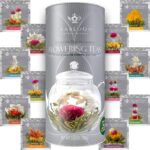 Teabloom Flowering Tea - 12 Unique Varieties of Blooming Tea Flowers - Hand-Tied Green Tea Leaves & Edible Flowers - 12-Pack Gift Canister - Image 2