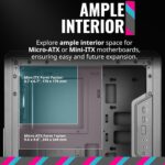 Cooler Master MasterBox Q300L Micro-ATX Tower with Magnetic Design Dust Filter, Transparent Acrylic Side Panel, Adjustable I/O & Fully Ventilated Airflow, Black (MCB-Q300L-KANN-S00) - Image 9
