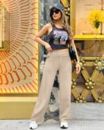 G4Free Yoga Pants Women Wide Leg Pants with Pockets High Waist Stretch Dress Casual Sweatpants Petite/Regular/Tall - Image 5