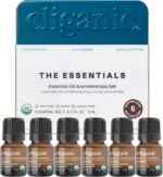 Cliganic Organic Aromatherapy Essential Oils Set (Top 6 - The Essentials), 100% Pure Natural - Peppermint, Lavender, Eucalyptus, Tea Tree, Lemongrass & Orange (Packaging May Vary) - Image 2