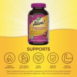 Nature's Way Alive! Women's Daily Gummy Multivitamins, 16 Vitamins & Minerals, Energy Metabolism*, Hair Skin & Nails*, Vegetarian, Mixed Berry Flavored, 130 Gummies (Packaging May Vary) - Image 5
