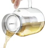 Teabloom 100% Plastic-Free Large Multi-Brew Borosilicate Glass Teapot + Kettle + Pitcher – Steep and Serve Hot Tea, Iced Tea, Cold Brew Tea and Fruit Infused Water – Legacy Tea Maker - Image 3