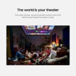 Samsung 30” - 100” The Freestyle 2nd Gen with Gaming Hub Smart Portable Projector, FHD, HDR, Big Screen Home Theater Experience, 360 Sound, SP-LFF3CLAXXZA, 2023 Model - Image 4
