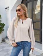 BMJL Womens Dressy Casual Blouses Business Work Tops Long Sleeve Shirts Fall Clothes 2024 - Image 4