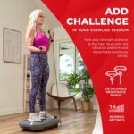 Sunny Health & Fitness Fitboard Vibration Platform Exercise Machine with Multiple Speed Settings and Vibration Modes for Multipurpose Workouts - Image 6