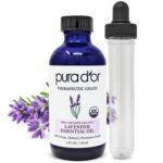 PURA D'OR Organic Lavender Essential Oil (4oz with Glass Dropper) 100% Pure & Natural Therapeutic Grade for Hair, Body, Skin, Aromatherapy Diffuser, Relaxation, Meditation, Massage, Home, DIY Soap - Image 2