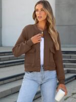 ANRABESS Women Cropped Bomber Jacket 2025 Fashion Casual Trendy Varsity Y2k Jackets Fall Outfits - Image 6