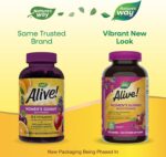 Nature's Way Alive! Women's Daily Gummy Multivitamins, 16 Vitamins & Minerals, Energy Metabolism*, Hair Skin & Nails*, Vegetarian, Mixed Berry Flavored, 130 Gummies (Packaging May Vary) - Image 3