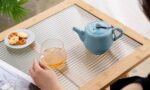 Teapot with Infuser Ceramic Tea Pot with Removable Stainless Steel Fliter for Loose Tea 15.80 OZ/450ml (1-2cups) Teapots for Tea Coffee Milk for Office Home Men Women as Gift(Sky Blue) - Image 6