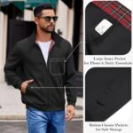 COOFANDY Mens Lightweight Jackets Casual Windbreaker Zip Up Coat Stand Collar Golf Jacket Stylish Fall Work Business - Image 7