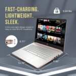 HP Stream 14" HD BrightView Laptop, Intel Celeron N4120, 16GB RAM, 416GB Storage (128GB eMMC + 288GB Docking Station Set), Intel UHD Graphics, 720p Camera, Wi-Fi, 1 Year Office 365, Win 11 S, Gold - Image 9