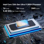 GEEKOM IT15, The Most Powerful Mini PC with Intel Ultra 9 285H (15th Gen) | 32GB DDR5 | 2TB SSD | Intel Arc 140T GPU (99 Tops) | WiFi 7 | 8K Quad Display | Windows 11 Pro/Editing/Programming/Gaming - Image 3
