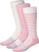 Hanes Women's Over-the-Calf Socks w/ Mild Graduated Compression, Absolute Wellness Non-Binding Cushioned Socks, 3-Pack - Image 2