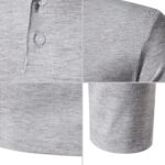 A WATERWANG Men's Long Sleeve Polo Shirts, Slim-fit Cotton Golf Polo Shirts Basic Designed - Image 5