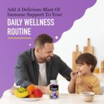 Airborne Elderberry + Zinc & Vitamin C Gummies For Adults, Immune Support Vitamin D & Zinc Gummies With Powerful Antioxidant Vitamins C D & E - 50 Gummies, Elderberry Flavor - Image 6