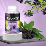 Airborne Elderberry + Zinc & Vitamin C Gummies For Adults, Immune Support Vitamin D & Zinc Gummies With Powerful Antioxidant Vitamins C D & E - 50 Gummies, Elderberry Flavor - Image 11