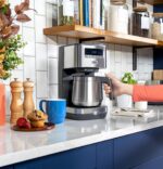 GE Drip Coffee Maker With Timer | 10-Cup Thermal Carafe Pot Keeps Coffee Warm for 2 Hours | Adjustable Brew Strength | Wide Shower Head for Maximum Flavor | Kitchen Essentials | Stainless Steel - Image 7
