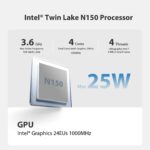 Beelink Mini S13 Mini PC, Intel Twin Lake-N150 (4C/4T, up to 3.6GHz), 16GB DDR4 RAM 512GB M.2 SSD, Mini Computer Support 4K@60Hz Dual Screen Display/WiFi6/BT5.2/USB3.2/Win11 Home - Image 5