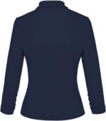 Hybrid & Company Women's Lightweight Casual Work Office Stretch Ponte Cardigan Blazer Jacket Made in USA - Image 4